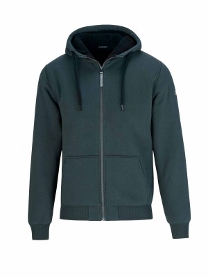 STØRVIK Sweatvest Heren Teddy Voering Olijfgroen - S-6XL - KENNY