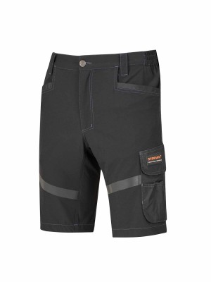 STØRVIK 4Way Stretch Korte Werkbroek Zwart - Stijn