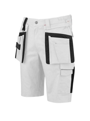 STØRVIK Stretch Korte Werkbroek Wit - XS-3XL - THIJS