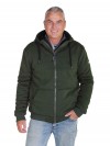 STØRVIK Sweatvest Heren Teddy Voering Olijfgroen - S-6XL - KARST