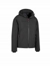 STØRVIK Softshell Winterjas Winddicht Gevoerd Heren Zwart - Bengt