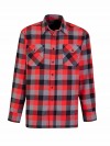 STØRVIK Flanellen Blouse Geruwd Katoen Heren Rood/Zwart - DAWSON 4.3