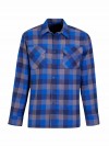 STØRVIK Flanellen Blouse Geruwd Katoen Heren Blauw/Grijs - DAWSON 4.4