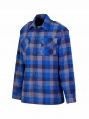 STØRVIK Flanellen Blouse Geruwd Katoen Heren Blauw/Grijs - DAWSON 4.4