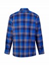 STØRVIK Flanellen Blouse Geruwd Katoen Heren Blauw/Grijs - DAWSON 4.4