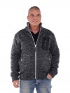 Gebreid Vest Heren Acryl Grijs - M-4XL - EDEN