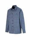 STØRVIK Egersund Katoenen Werkhemd Heren - Houthakkersblouse - Blauw Blok 052-4.4 BLUE