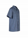 STØRVIK Farsund Katoenen Werkhemd Heren - Houthakkersblouse - Blauw Blok 0520-4.4 BLUE