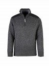 STØRVIK Liam Fijn Gebreide Pullover Teddy Voering Heren - Antraciet Melange
