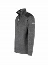 STØRVIK Liam Fijn Gebreide Pullover Teddy Voering Heren - Antraciet Melange