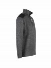 STØRVIK Liam Fijn Gebreide Pullover Teddy Voering Heren - Antraciet Melange