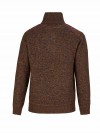 STØRVIK Liam Fijn Gebreide Pullover Teddy Voering Heren - Bruin Melange