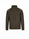 STØRVIK Liam Fijn Gebreide Pullover Teddy Voering Heren - Olijfgroen Melange