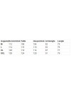 SCHIPPERSTRUI 50%/50% zwart  - Augusta - Maattabel