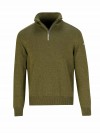 STØRVIK Pullover Heren - Fijn Gebreid - Olijfgroen - Rune