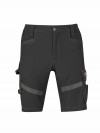 STØRVIK 4Way Stretch Korte Werkbroek Zwart - Stijn