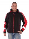 Storvik Softshell Werkjas zwart met rood - Glenn