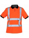 Oranje reflecterende werk polo