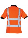 Oranje reflecterende werk polo