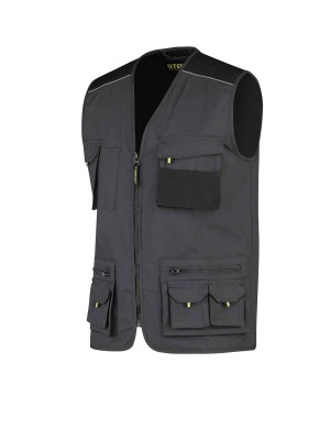 Zomer Werk Bodywarmer Antraciet Grijs - S-3XL - PILAR