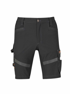 STØRVIK 4Way Stretch Korte Werkbroek Zwart - Stijn