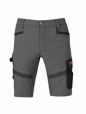 STØRVIK 4Way Stretch Korte Werkbroek Antraciet - Stijn