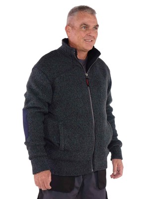 Werkvest teddy voering kopen? Storvik.nl €69,95 Fleece vest blauw melange kopen Storvik.nl