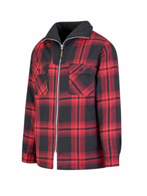 STØRVIK Vancouver Thermoblouse Fleece Kraag - Winddicht - Rood