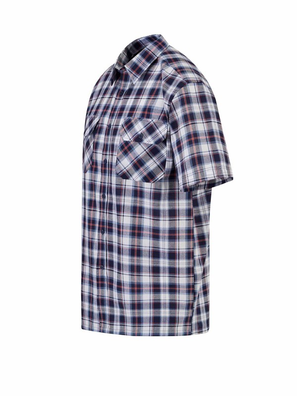 STØRVIK Farsund Katoenen Werkhemd Heren - Houthakkersblouse - Blauw - Rood - Wit - 0520-6.3