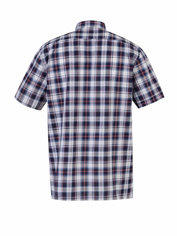 STØRVIK Farsund Katoenen Werkhemd Heren - Houthakkersblouse - Blauw - Rood - Wit - 0520-6.3