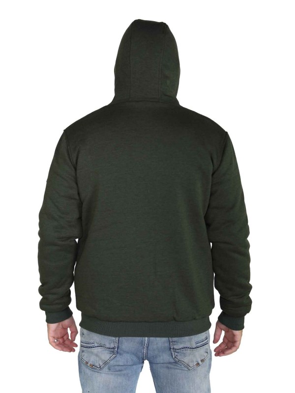 BJØRNSON Sweatvest Heren Teddy Voering Olijfgroen - S-6XL - KENNY