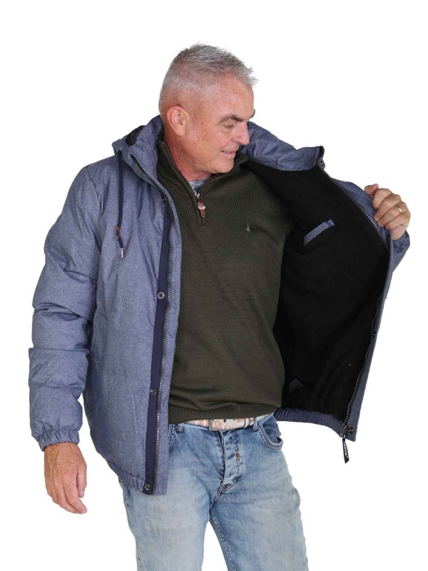 STØRVIK Winterjas Heren Warm gewatteerd Blauw - S-6XL - MARCO