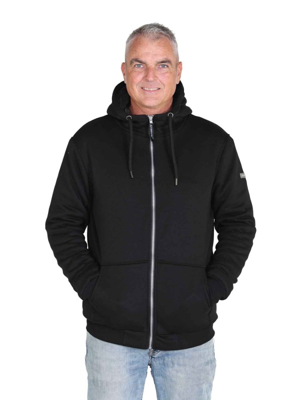 STØRVIK Sweatvest Heren Teddy Voering Zwart - S-6XL - KARST