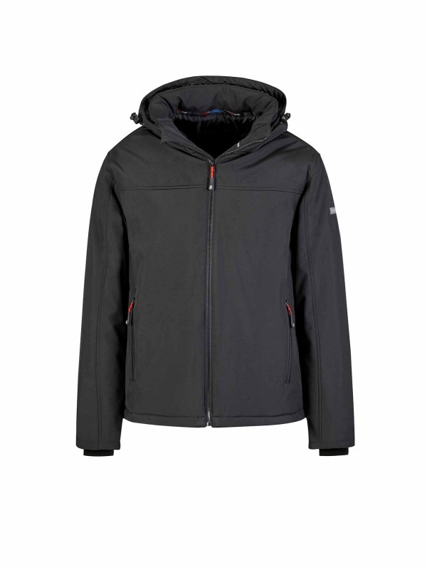 STØRVIK Softshell Winterjas Winddicht Gevoerd Heren Zwart - Bengt