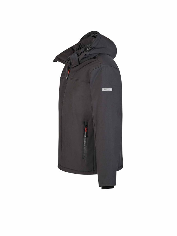 STØRVIK Softshell Winterjas Winddicht Gevoerd Heren Zwart - Bengt