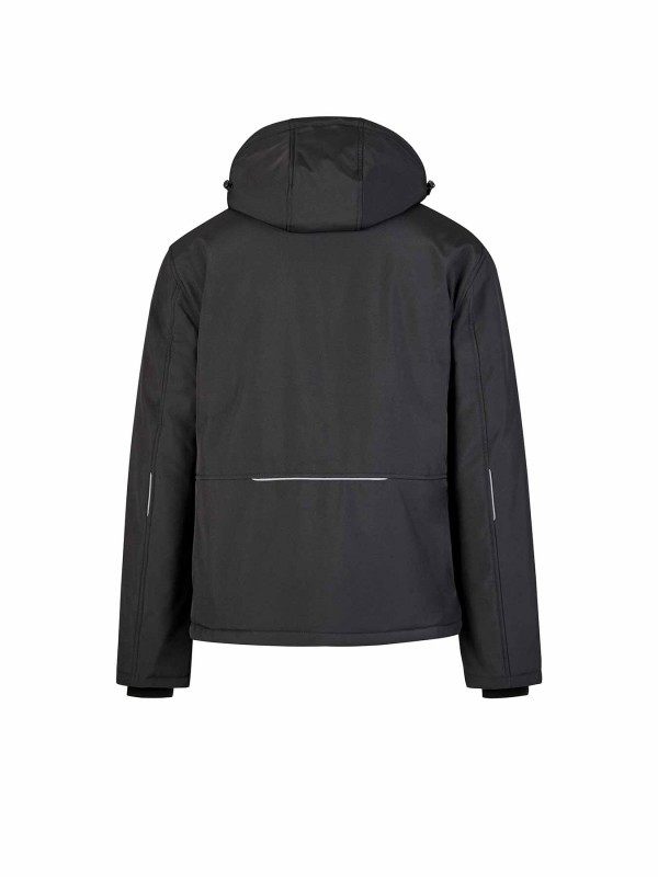 STØRVIK Softshell Winterjas Winddicht Gevoerd Heren Zwart - Bengt