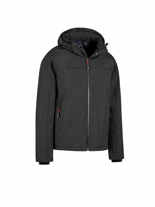 STØRVIK Softshell Winterjas Winddicht Gevoerd Heren Zwart - Bengt