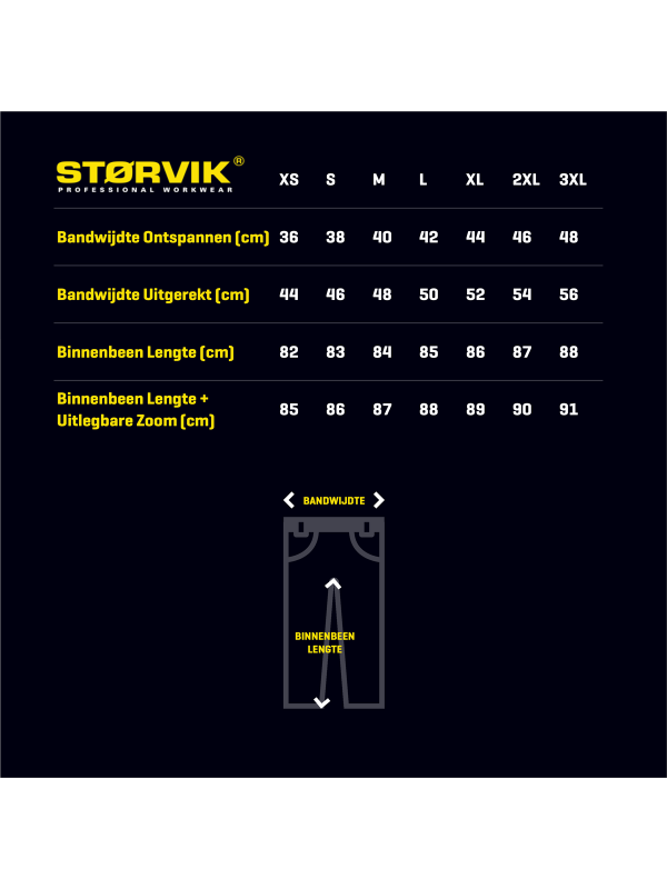 STØRVIK Werkbroek - XS-3XL - DAVID