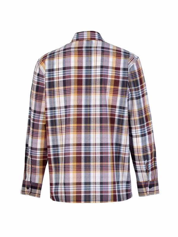 Egersund Katoenen Werkhemd Heren Houthakkersblouse Rood Ruit 052 4.1 RED