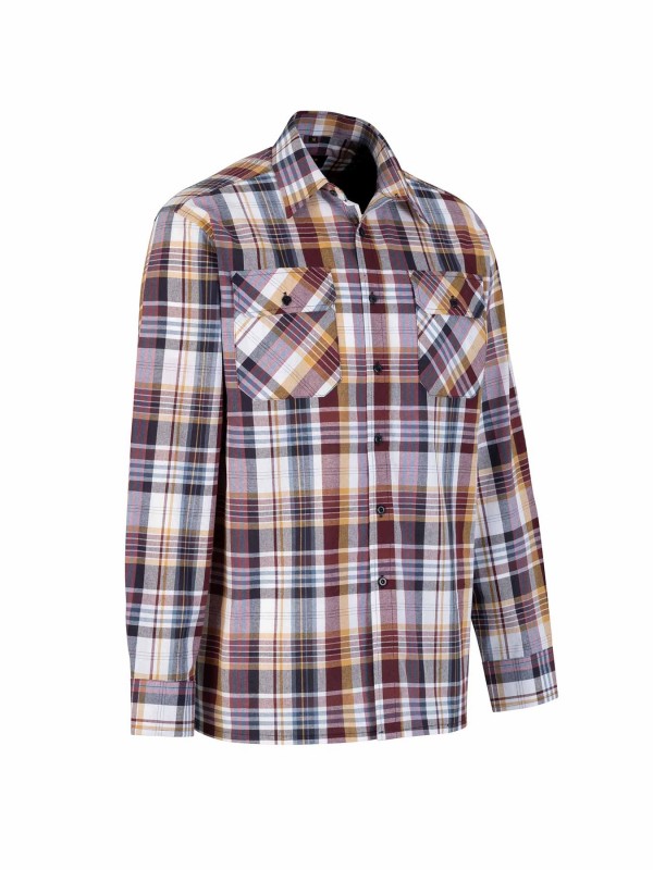 Egersund Katoenen Werkhemd Heren Houthakkersblouse Rood Ruit 052 4.1 RED