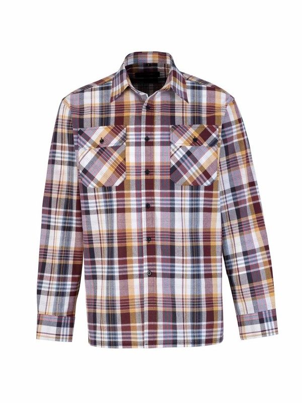 Egersund Katoenen Werkhemd Heren Houthakkersblouse Rood Ruit 052 4.1 RED
