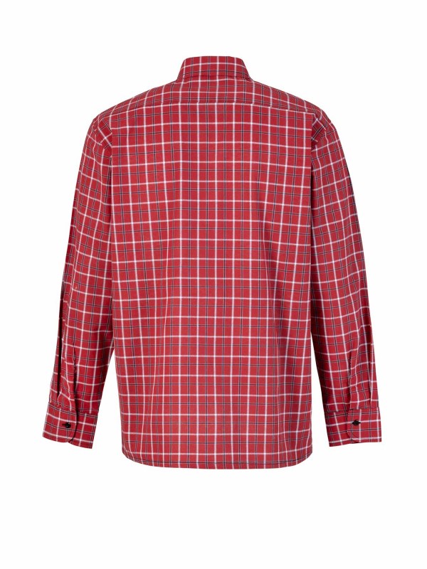 STØRVIK Egersund Katoenen Werkhemd Heren - Houthakkersblouse - Rood Blok 052-4.3 RED