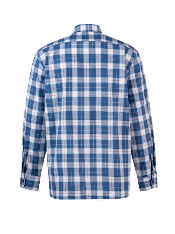 Werkblouse Lange Mouw Heren D2.2 Blauw / Rood - M-4XL - EGERSUND