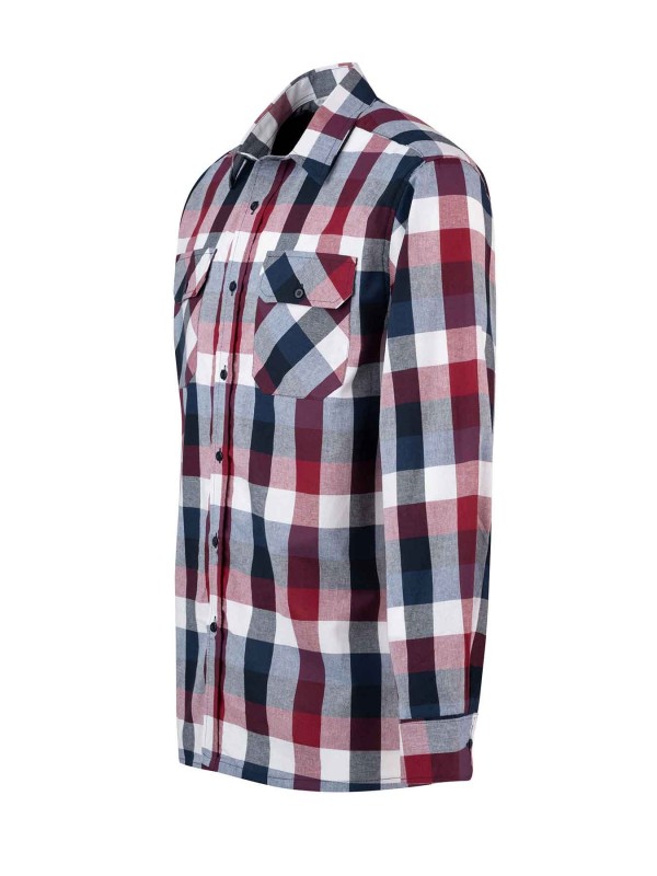 Rood geruite top blouse heren