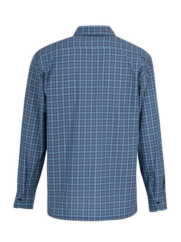 STØRVIK Egersund Katoenen Werkhemd Heren - Houthakkersblouse - Blauw Ruit 052-3.3BR