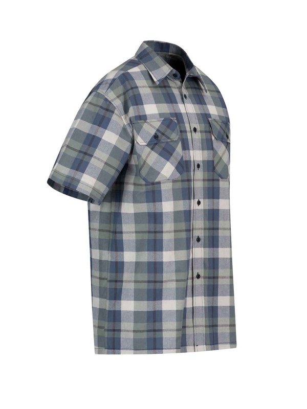 Houthakkers blouse heren blauw sales