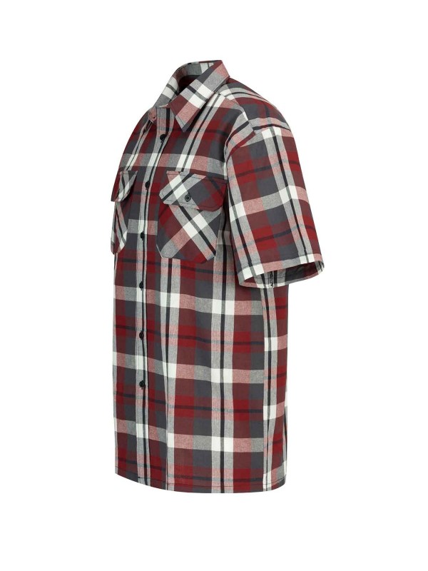 STØRVIK Farsund Katoenen Werkhemd Heren - Houthakkersblouse - Rood 0520-3.2RB