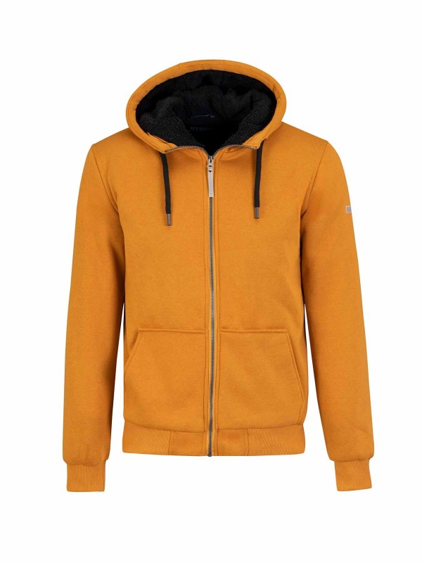 STØRVIK Sweatvest Heren Teddy Voering Oker Geel - S-6XL - KENNY