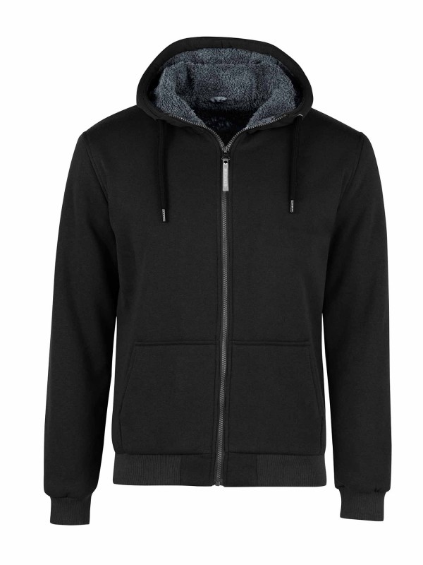 STØRVIK Sweatvest Heren Teddy Voering Zwart - Kenny