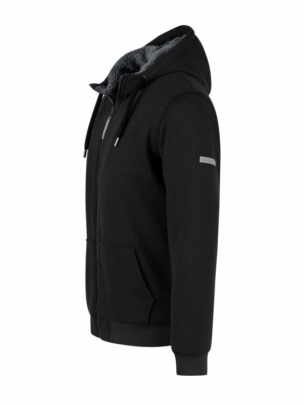 STØRVIK Sweatvest Heren Teddy Voering Zwart - Kenny